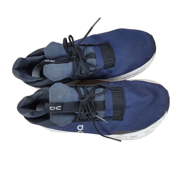 On Cloud Cloudnova Lifestyle Shoes Sneaker Men Size 11 Blue Lace Up Cloudtec - Picture 3 of 6